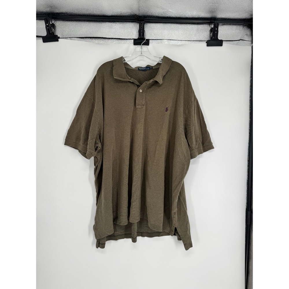 Polo Ralph Lauren Polo Shirt 6XL Big 6XB Big Pony Logo Olive Moss Short Sleeve